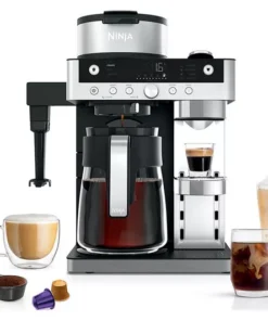NINJA Prestige DualBrew System CFN802UK Pod & Filter Coffee Machine - Stainless Steel & Black